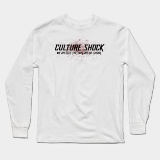 Culture Shock Logo White Long Sleeve T-Shirt